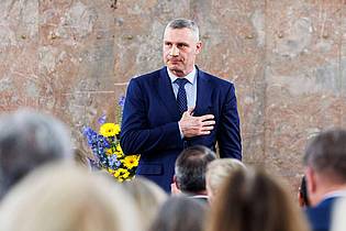 Lando Hass/dpa | Klitschko ist mit der Fristsetzung von Trump nicht zufrieden. (Archivbild)