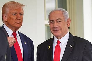 Evan Vucci/AP/dpa | Laut Medienberichten treffen empfängt US-Präsident Trump nächste Woche erneut Israels Premier Netanjahu. (Archivbild)