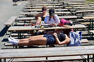 Matthias Bein/dpa | Am Mittwoch wird in Deutschland der Höhepunkt der aktuellen Hitzewelle erreicht.