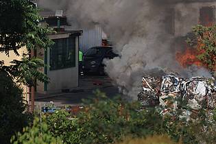 Marco Iacobucci/IPA via ZUMA Press/dpa | Bei der Explosion sollen mehrere Rettungskräfte verletzt worden sein. 
