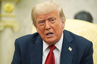 Evan Vucci/AP/dpa | Trump hatte Putin am Montag eine Frist zur Beendigung des russischen Kriegs gegen die Ukraine gesetzt.