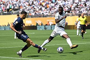 Sven Hoppe/dpa | Auch Antonio Rüdiger (r), hier in Aktion gegen Achraf Hakimi, war völlig überfordert. Der DFB-Abwehrboss verschuldete das zweite Gegentor. 