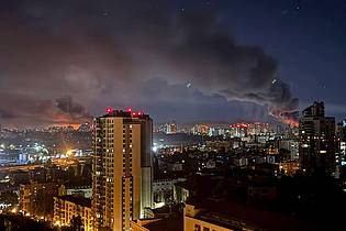Yehor Konovalov/AP/dpa | Russland hatte die ukrainische Hauptstadt Kiew bereits in der Nacht zu Freitag mit Drohnen- und Raketenangriffen überzogen. (Archivbild)