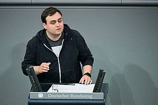 Sebastian Christoph Gollnow/dpa | Jan Köstering kümmert sich in der Linksfraktion um Zivilschutzfragen. (Archivfoto)