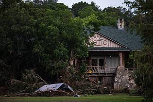 Eli Hartman/AP/dpa | Das «Camp Mystic» am Guadalupe River wurde von den Überschwemmungen überrascht.
