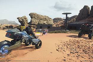 Kojima Productions/Sony Interactive Entertainment/dpa-tmn | Paketbote Sam kommt auch mit dem Gelände-Trike, wenn nötig.