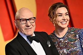 Evan Agostini/Invision/AP/dpa | Patrick Stewart und seine Frau Sunny Ozell.
