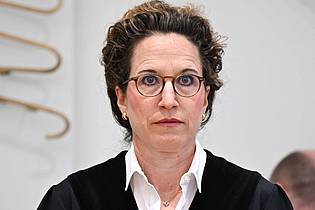 Arne Dedert/dpa POOL/dpa | Richterin Eva-Marie Distler hatte scharfe Kritik am DFB geübt.