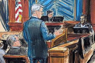 Elizabeth Williams/AP/dpa | Gerichtsszene im Prozess