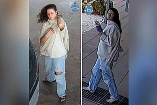 Supplied/WESTERN AUSTRALIA POLICE/AAP/dpa | Die Deutsche wurde zuletzt an einer Tankstelle und an einem Geschäft von Sicherheitskameras gefilmt.