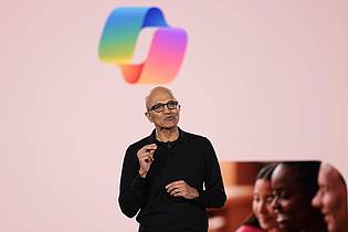 Jason Redmond/AP/dpa | Microsoft-Che Satya Nadella hat eine Initiative vorgestellt, mit der Kunden in Europa ihre Daten besser abschotten können (Archivfoto).