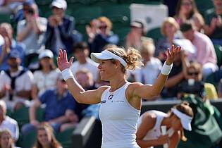 Kirsty Wigglesworth/AP/dpa | Laura Siegemund geht ohne Angst in das Duell mit der Weltranglistenersten.