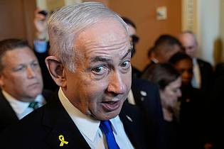 Manuel Balce Ceneta/AP/dpa | Israels Premier Netanjahu besteht auf einer Zerschlagung der Hamas.  