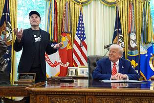 Evan Vucci/AP/dpa | Da sah man sie noch zu zweit: Musk und Trump.