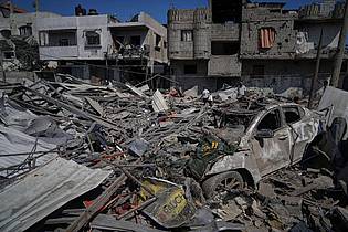 Abdel Kareem Hana/AP/dpa | Die indirekten Gespräche über eine befristete Waffenruhe im Gaza-Krieg sind ins Stocken geraten. 