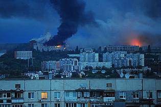 Anatolii Lysianskyi/AP/dpa | Charkiw wird immer wieder zum Ziel russischer Drohnen. (Archivbild)
