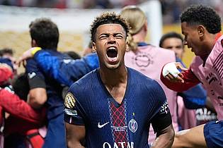 Brynn Anderson/AP/dpa | Matchwinner für Paris: Desiré Doué.