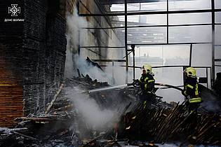 Uncredited/Ukrainian Emergency Service/AP/dpa | Erneut wurde die westliche Region Wolhynien angegriffen. (Archivfoto)