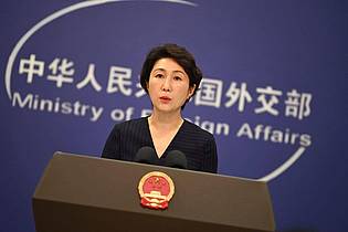 Johannes Neudecker/dpa | Chinas Außenamt dementierte die Vorwürfe Deutschlands von einem Laser-Einsatz über dem Roten Meer.