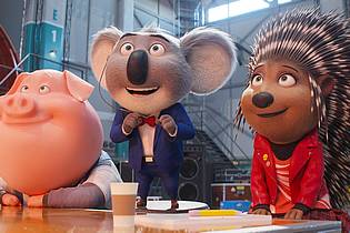 Universal Pictures/RTL/dpa | Tierisch aufgeregt: Buster Moon und seine Freunde.