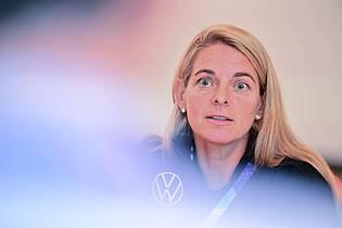 Sebastian Gollnow/dpa | Vertrag bis 2029: DFB-Direktorin Nia Künzer.